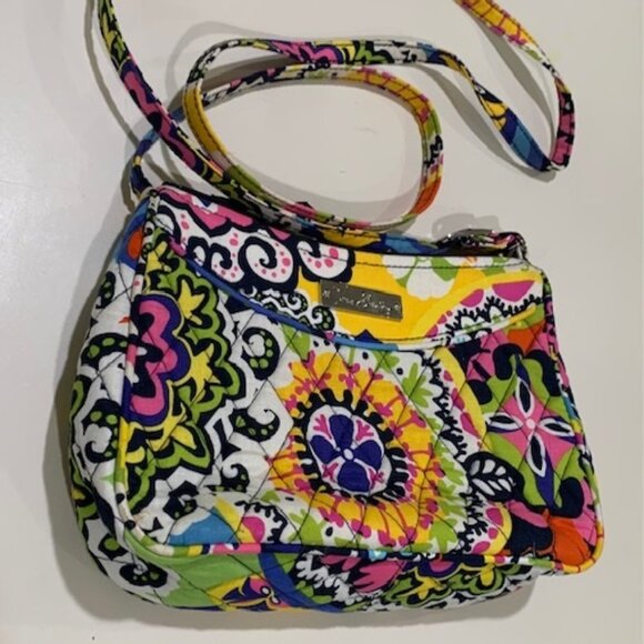 VERA BRADLEY RIO 2015 Spring Crossbody Floral Shoulder Bag Purse Handbag Retired - Picture 1 of 5